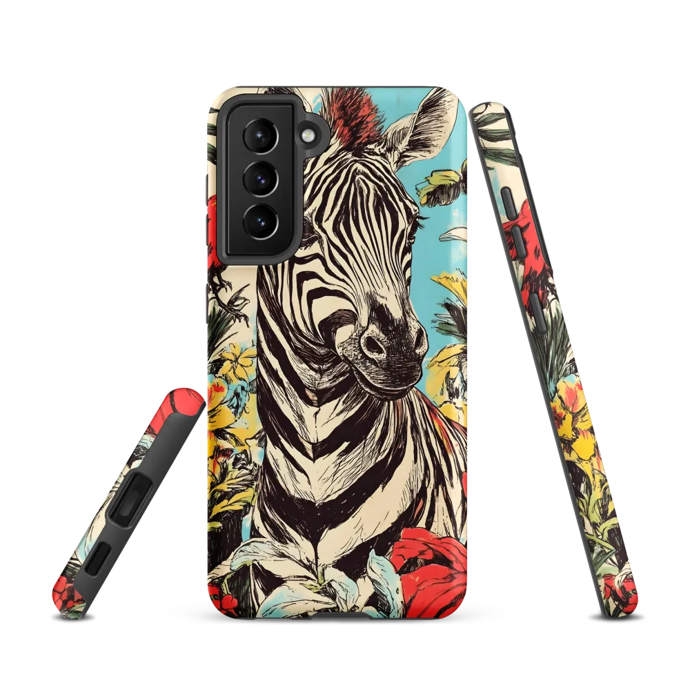 Zebra in Tropical Reverie