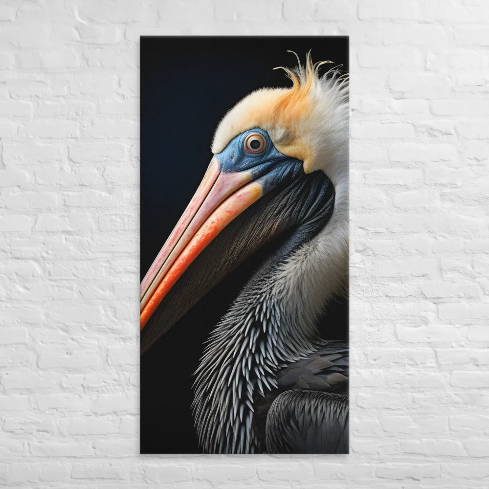 Majestic Portrait of a Pelican | Canvas | 30″×60″