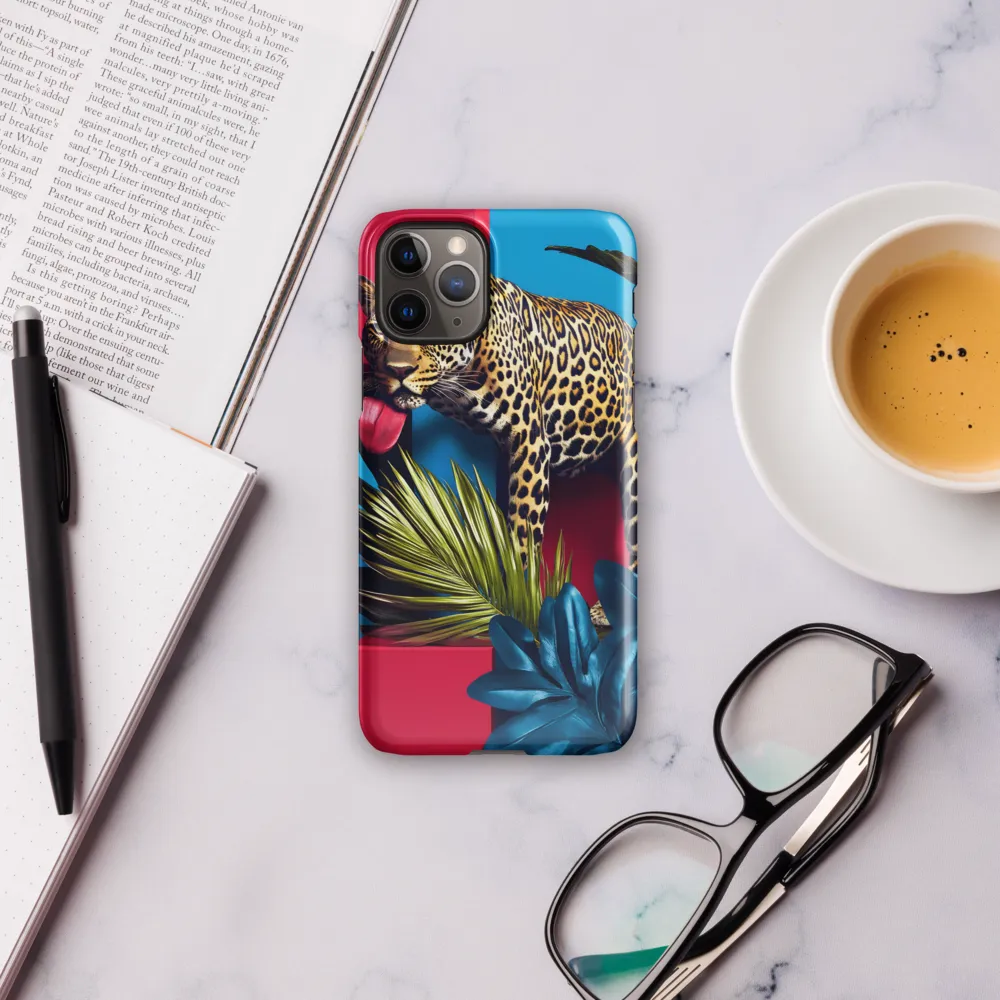 Playful Leopard in Vibrant Paradise