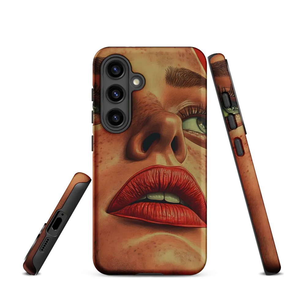 Red Intensity: A Portrait of Elegance