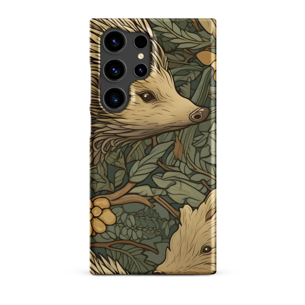 Whimsical Hedgehog Garden | Phone Case |  S24 Ultra | Snap Case | Matte