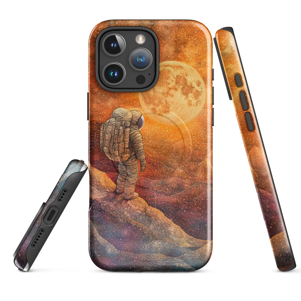 Journey to the Celestial: An Astronaut's Reflection | Phone Case |  16 Pro Max | MagSafe® Tough Case | Glossy
