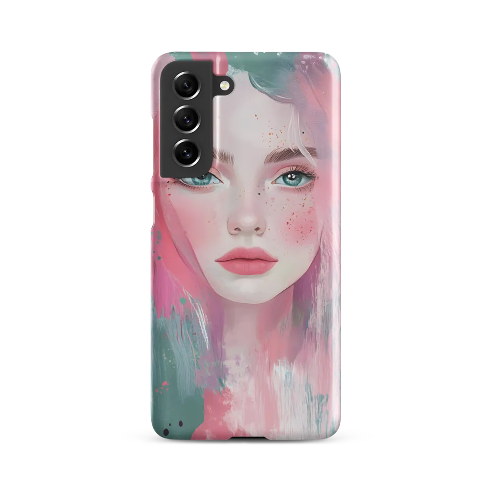 Dreamy Serenity: A Contemporary Portrait | Phone Case |  S21 FE | Snap Case | Matte