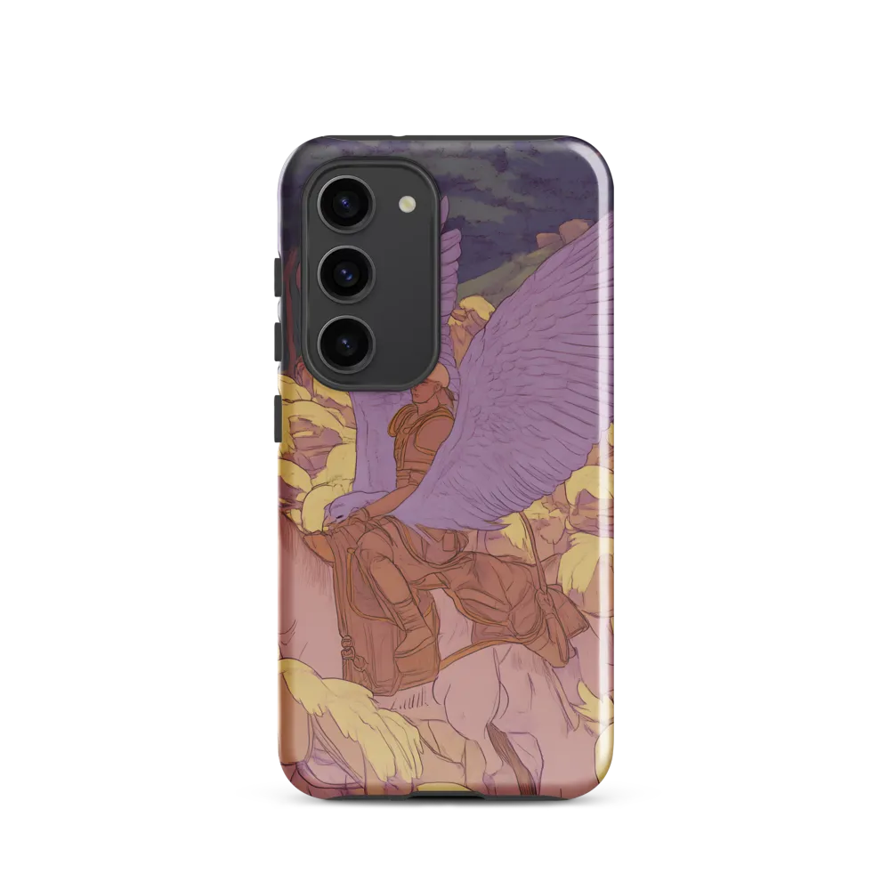 The Winged Guardian | Phone Case |  S23 | Tough Case | Glossy