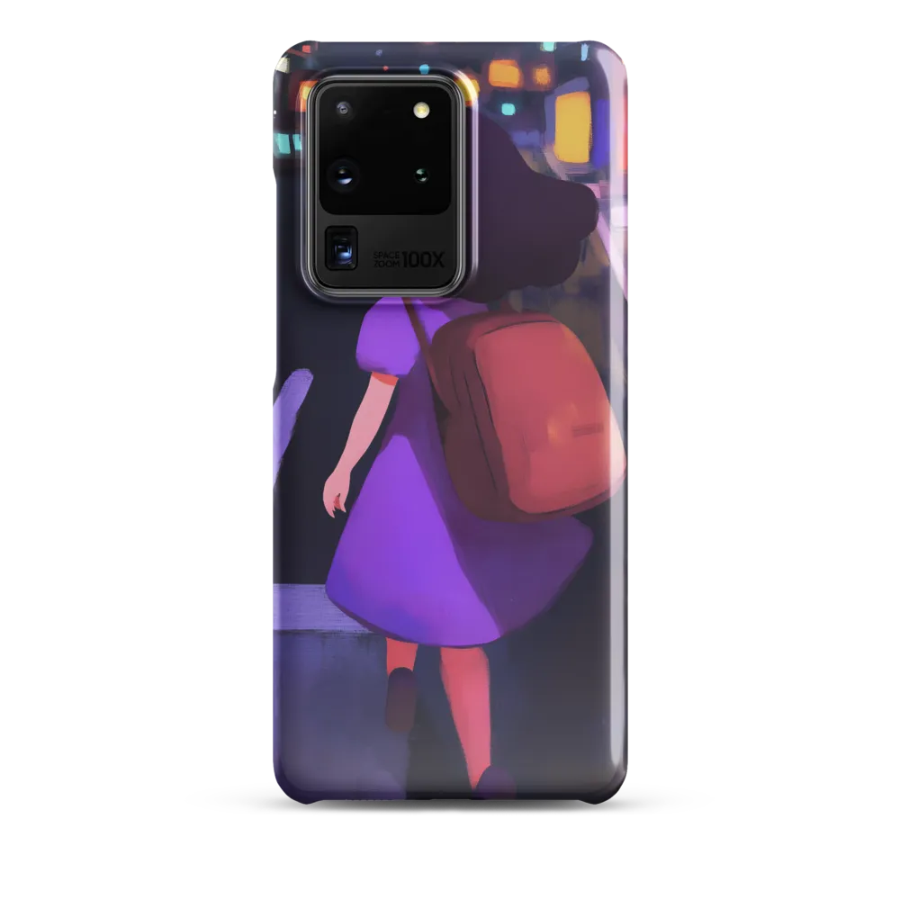 Wandering Through Neon Dreams | Phone Case |  S20 Ultra | Snap Case | Glossy