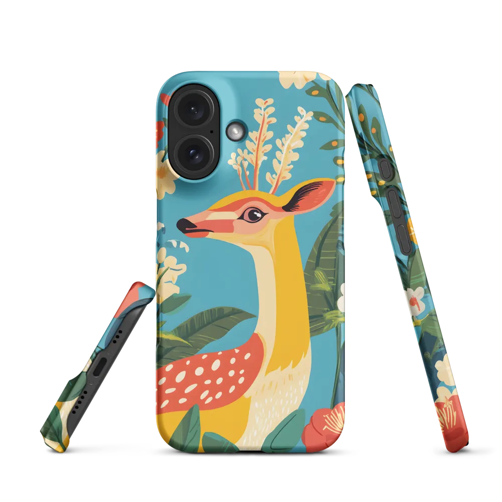 Serene Majesty: A Vibrant Deer Amidst Flora