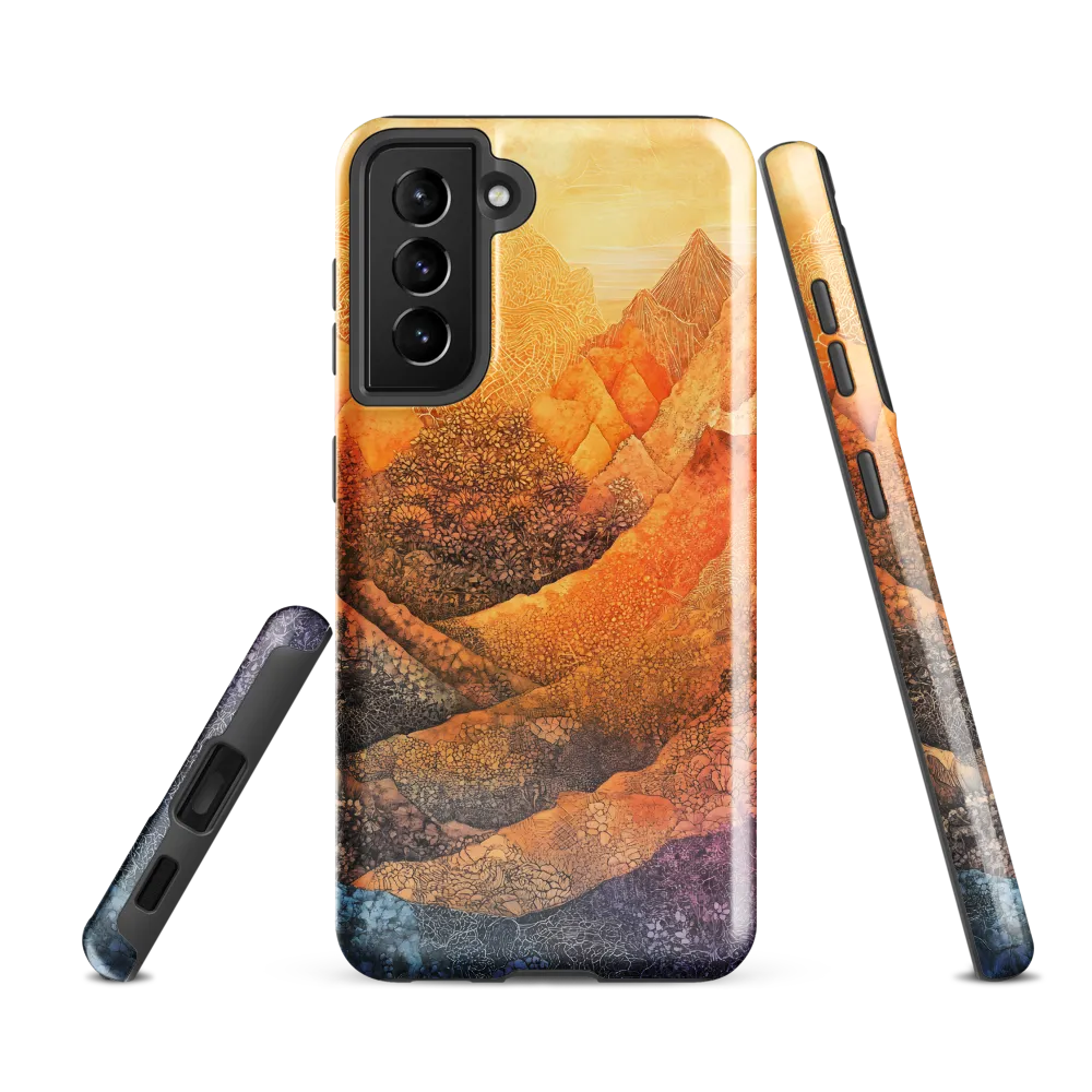 Serene Peaks of Color