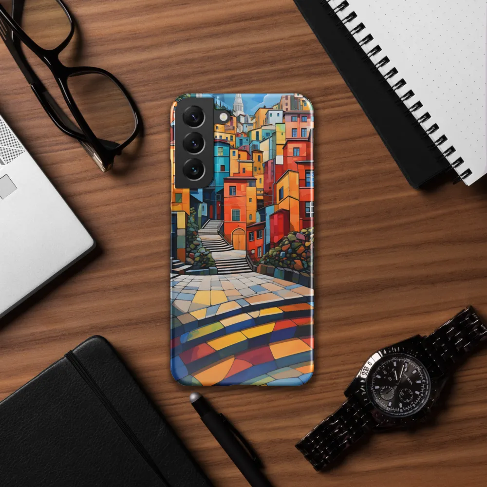 Vibrant Village: A Cubist Journey