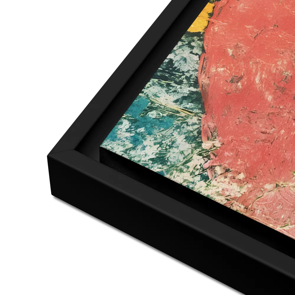 Serenity in Bloom | Canvas with Black Frame | 16″×20″