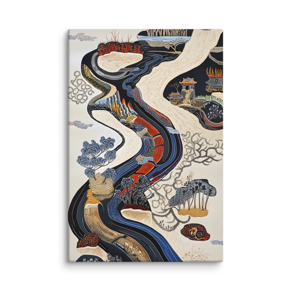 Flow of Tranquility | Canvas | 32″×48″