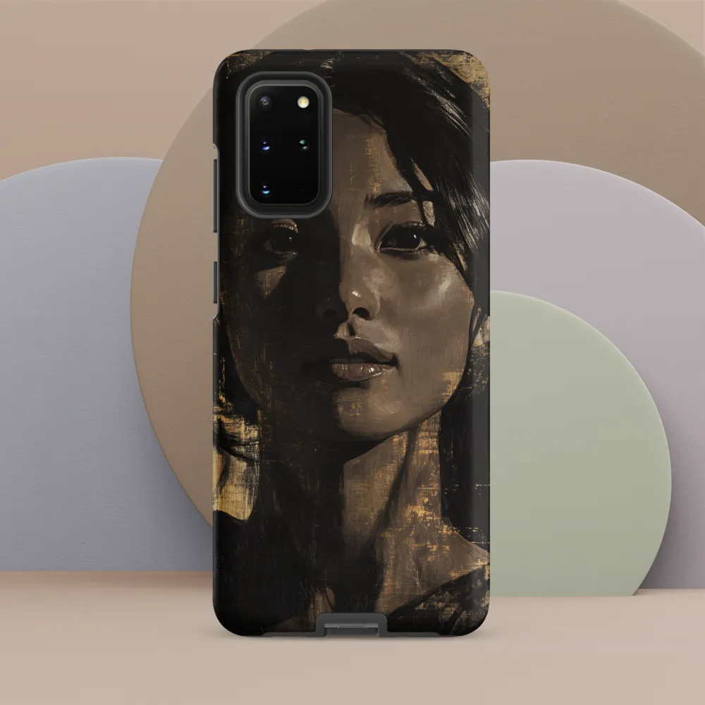 Golden Gaze: A Contemporary Portrait