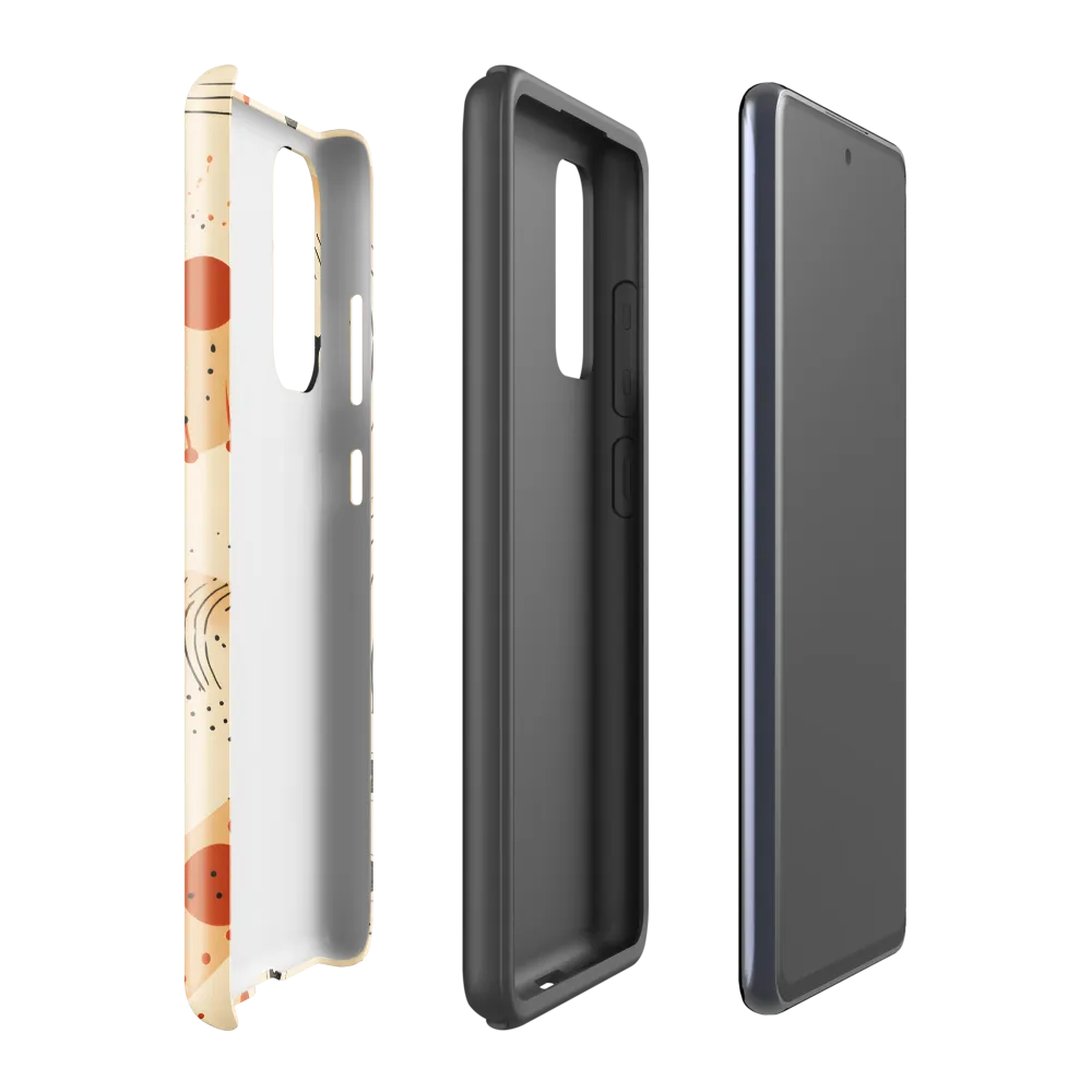 Playful Patterns in Earth Tones | Phone Case |  S20 FE | Tough Case | Glossy