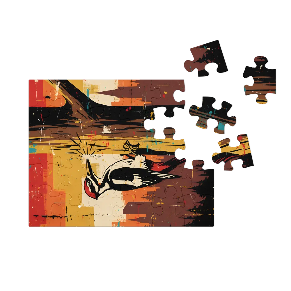 Urban Woodpecker 
 Jigsaw Puzzle in Tin Box