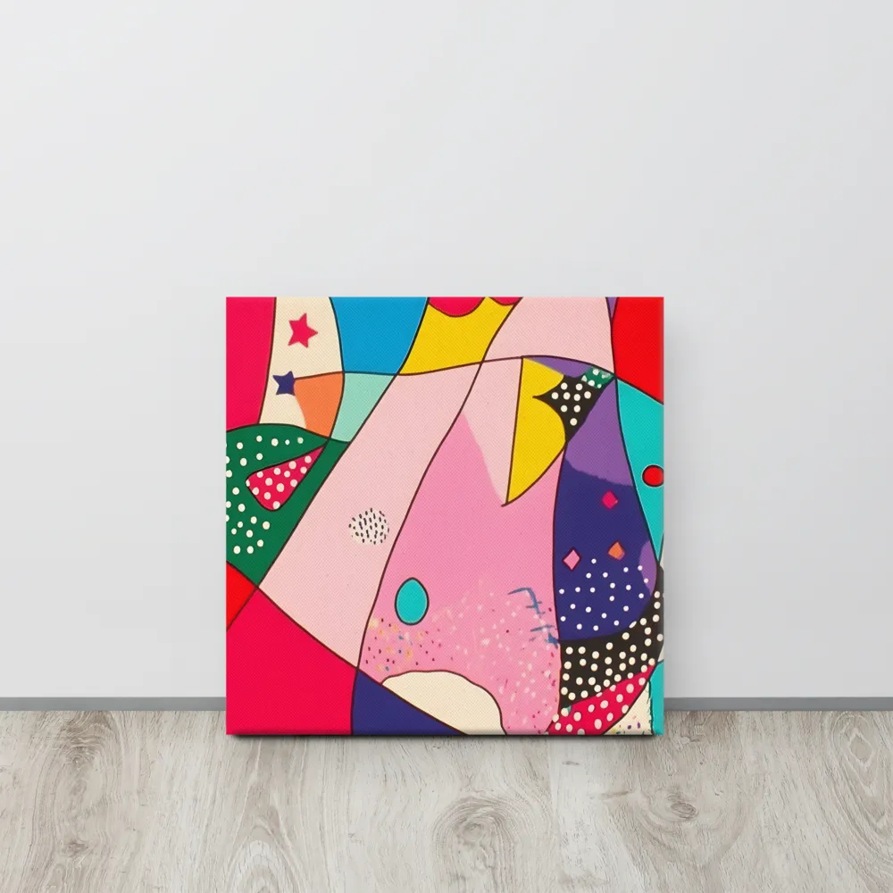 Playful Geometry in Color | Canvas | 16″×16″