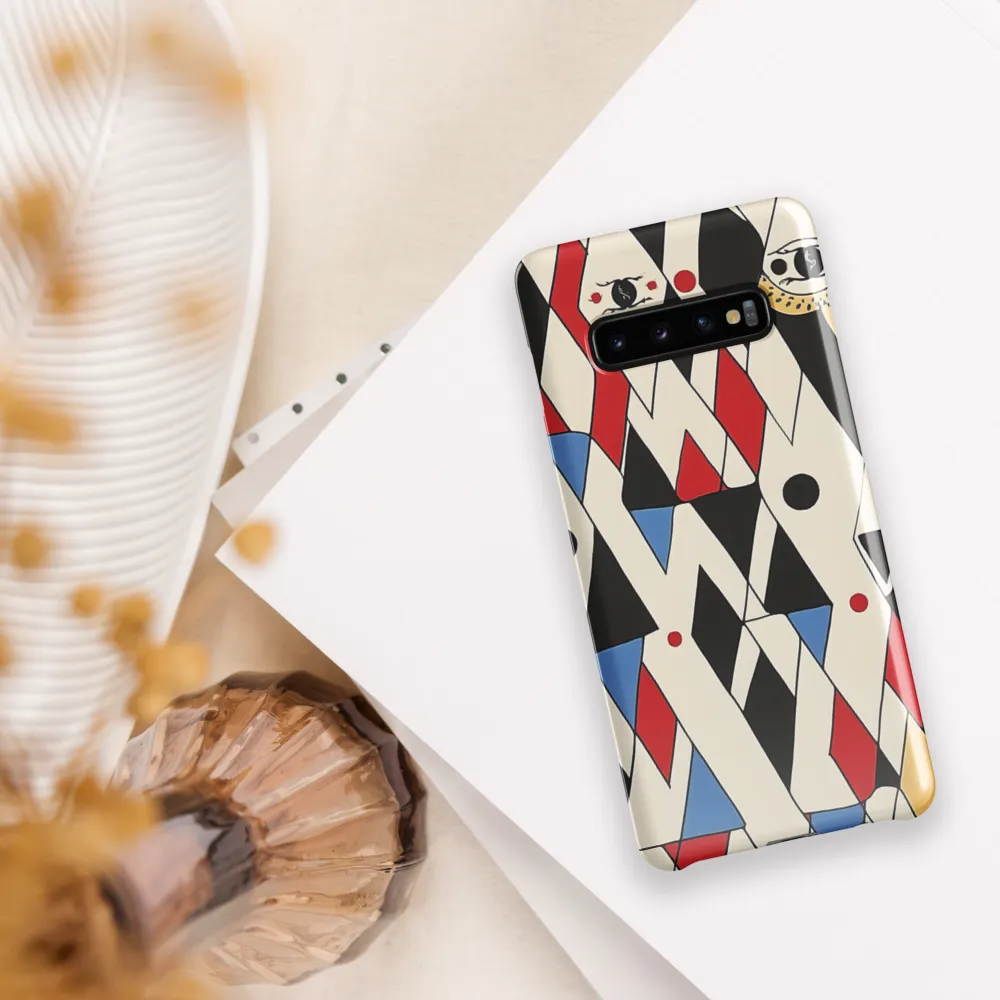 Dynamic Geometric Symphony | Phone Case |  S10 Plus | Snap Case | Glossy