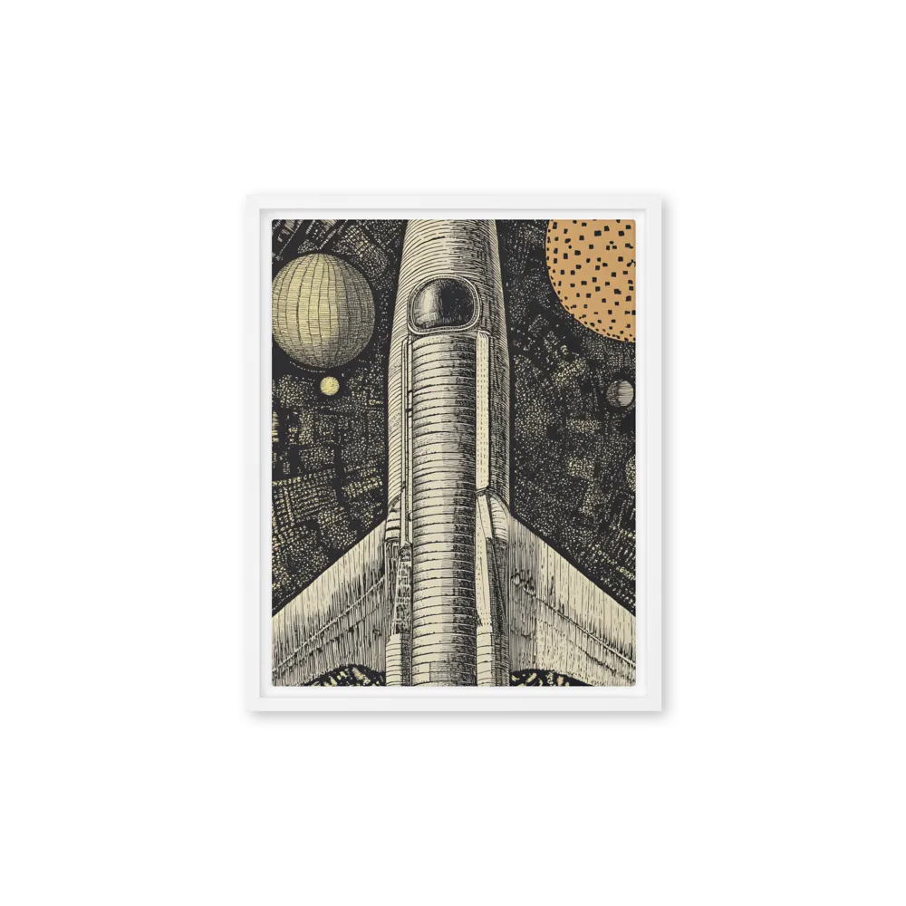 Voyage to the Unknown | Canvas with White Frame | 11″×14″