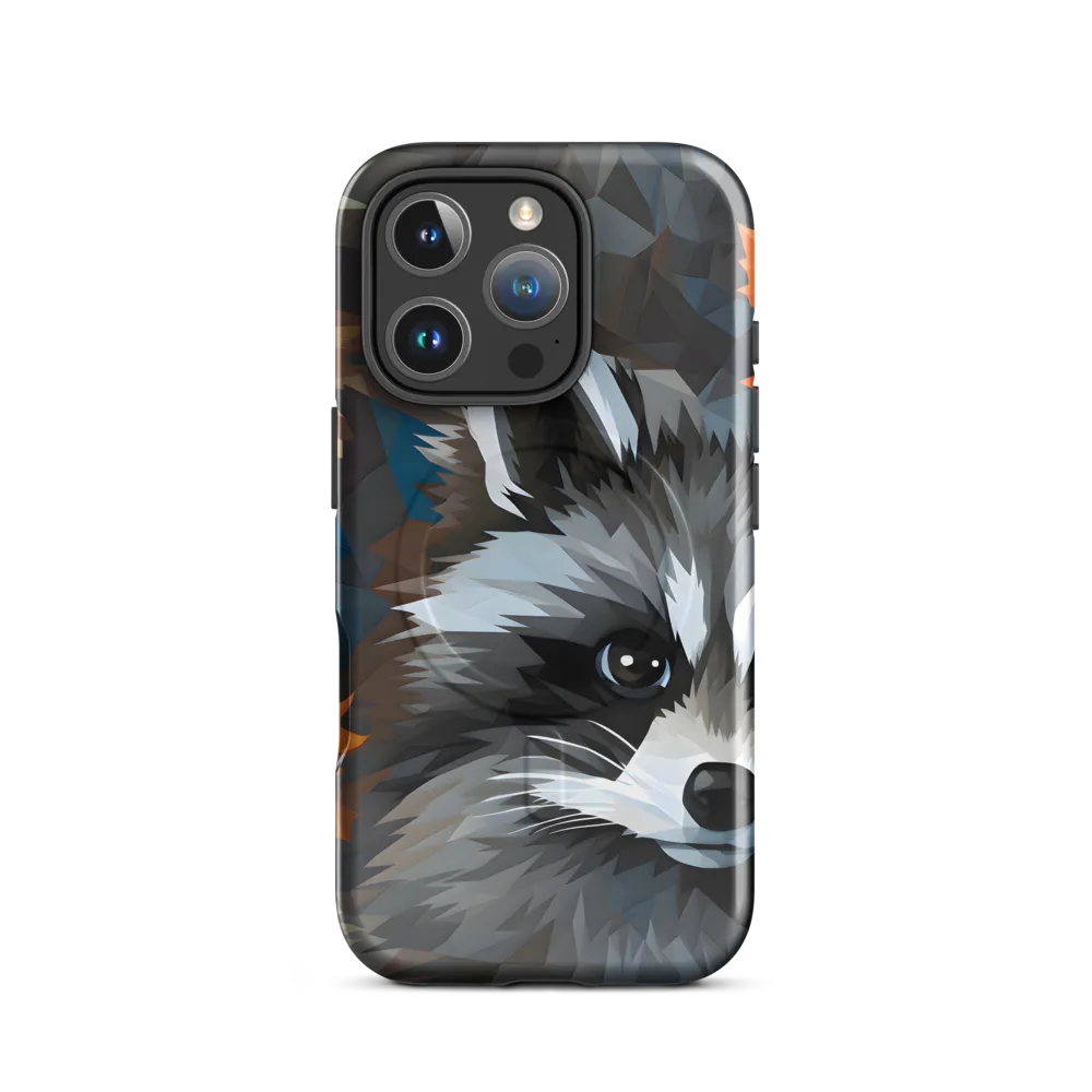 Whispers of Autumn: The Raccoon's Gaze | Phone Case |  16 Pro | MagSafe® Tough Case | Glossy