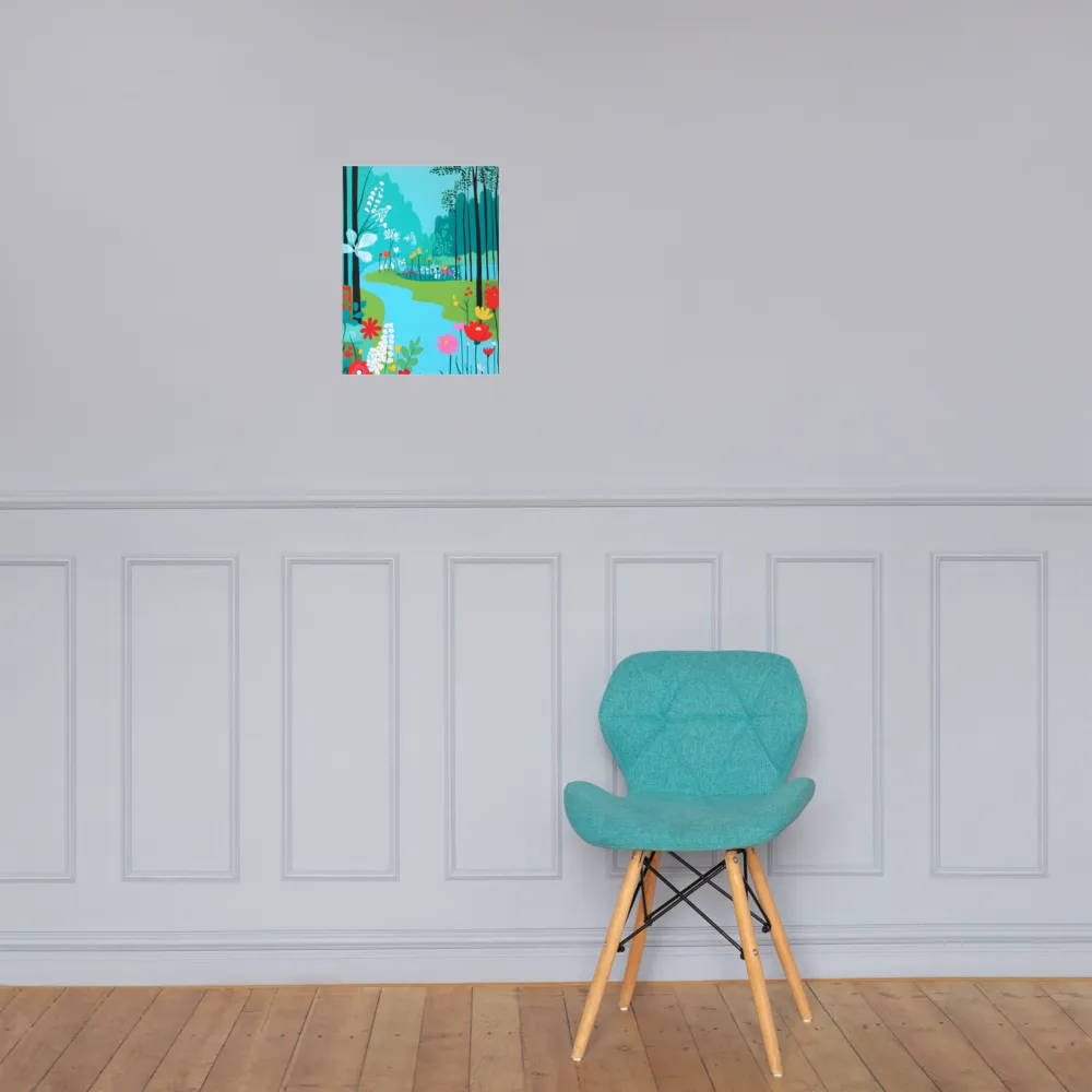 Whispers of Spring: A Colorful Retreat | Poster | 12″×16″