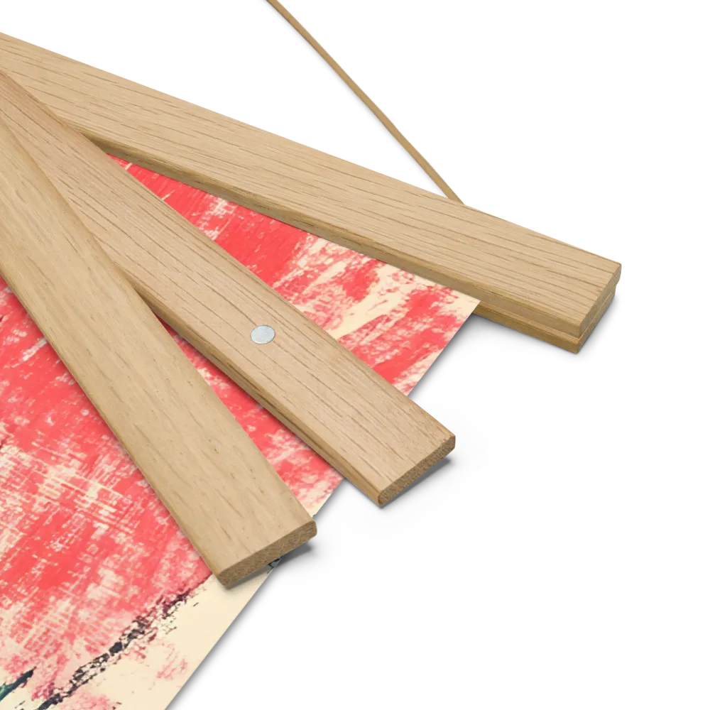 Whispers of Tranquility | Poster With Oak Wood Hanger | 18″×18″