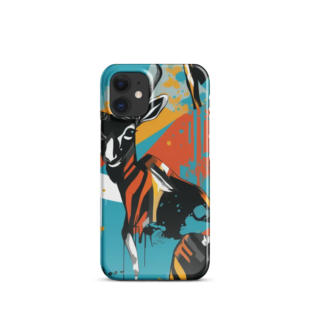 Dynamic Antelope in Vivid Abstract