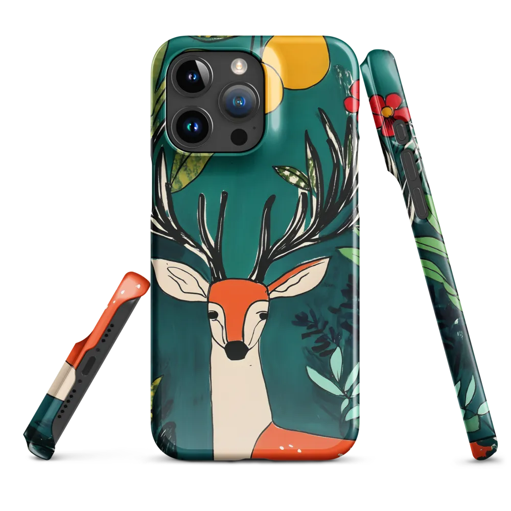 Nature's Embrace: The Majestic Deer | Phone Case |  15 Pro Max | Snap Case | Glossy