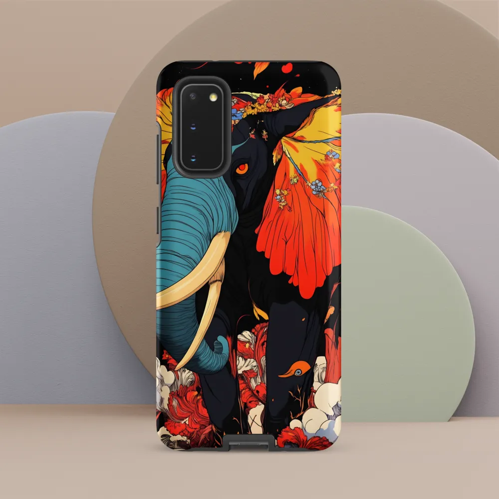 Majesty of the Floral Elephant | Phone Case |  S20 | Tough Case | Matte