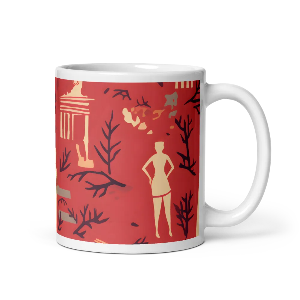 Harmony of Figures and Architecture | Mug with White inside | 11 oz