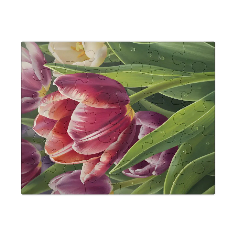 Tulip Study 
 Jigsaw Puzzle in Tin Box
