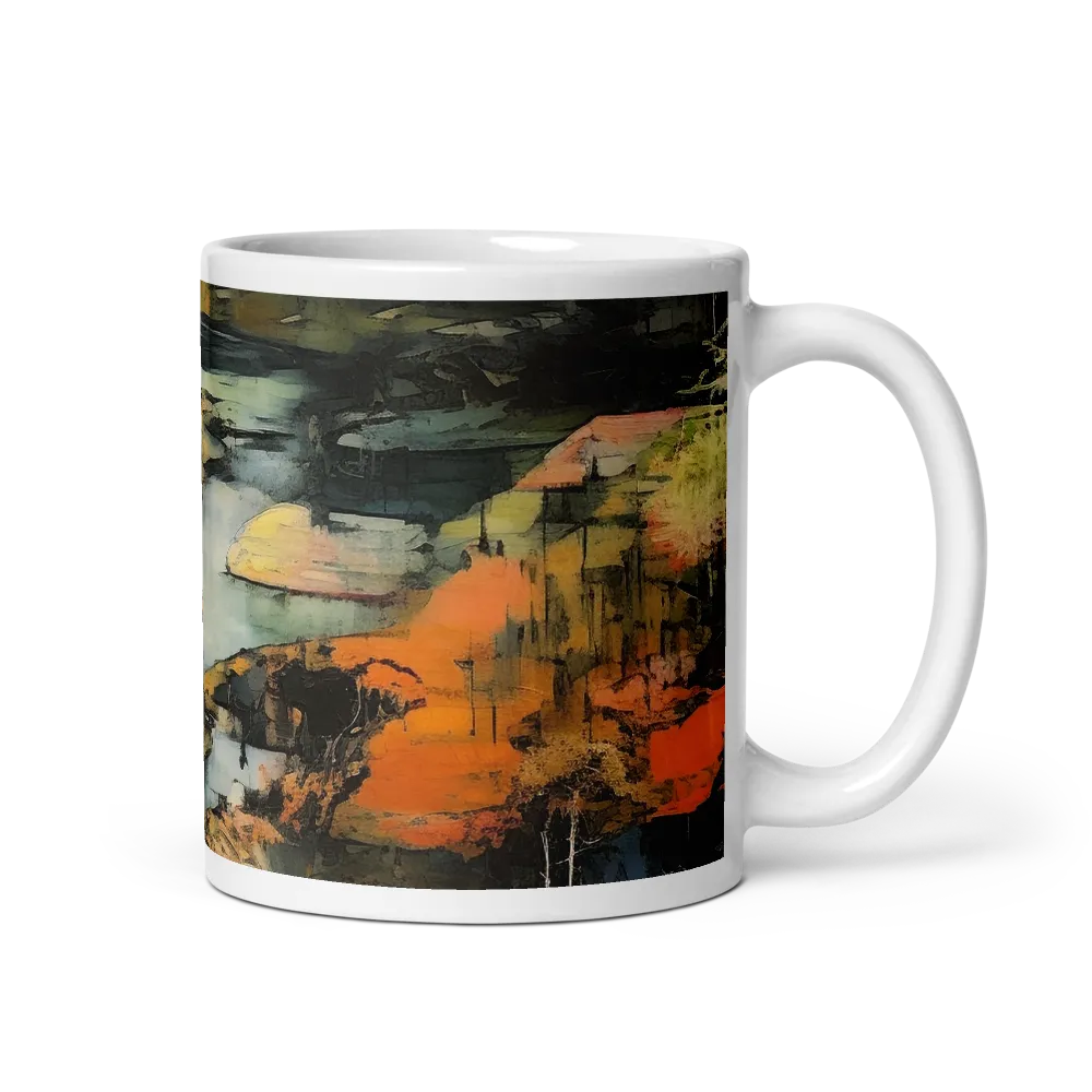 Harmony of Nature: An Abstract Journey | Mug with White inside | 11 oz