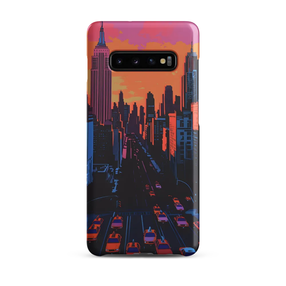 Sunset Over Skyscrapers | Phone Case |  S10 Plus | Snap Case | Matte