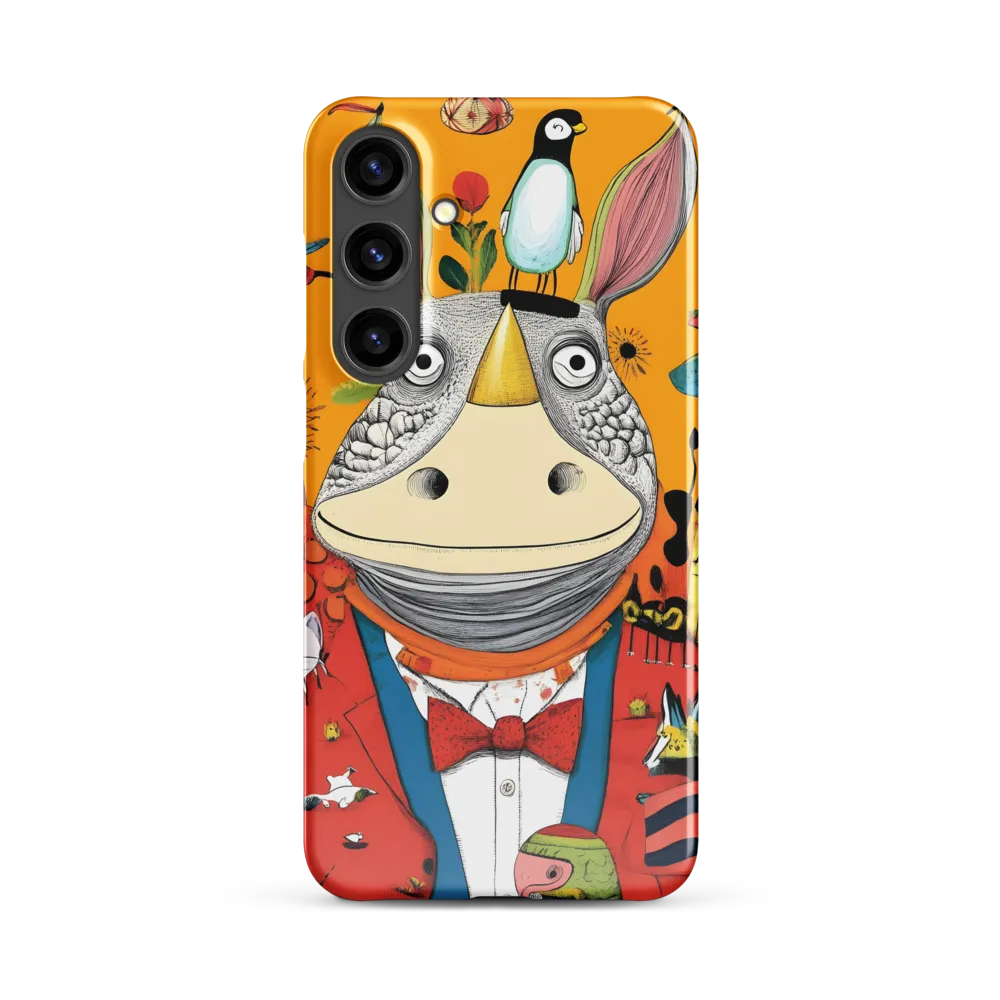 Whimsical Rhinoceros: A Playful Encounter
