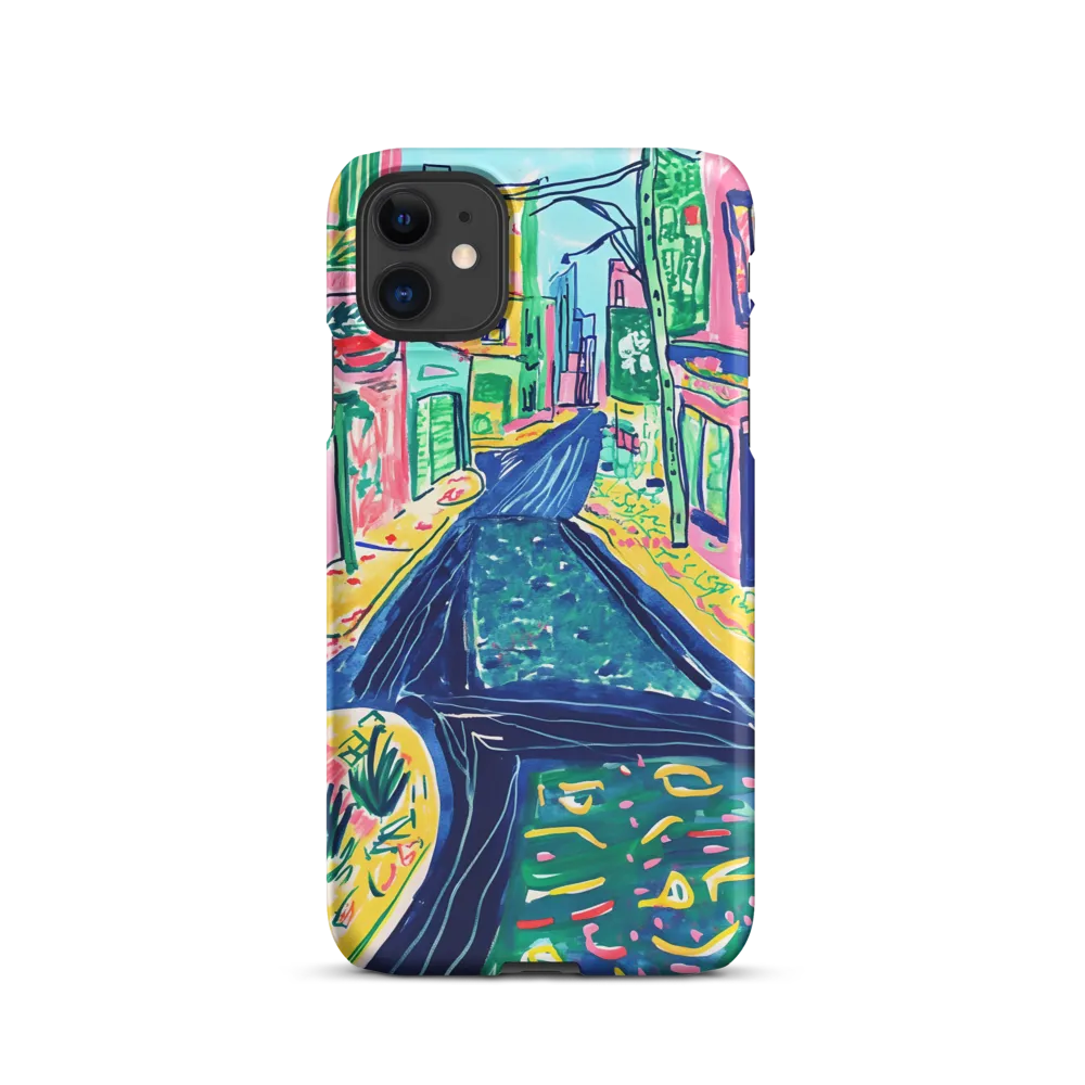 Dreamy Street in Vibrant Hues