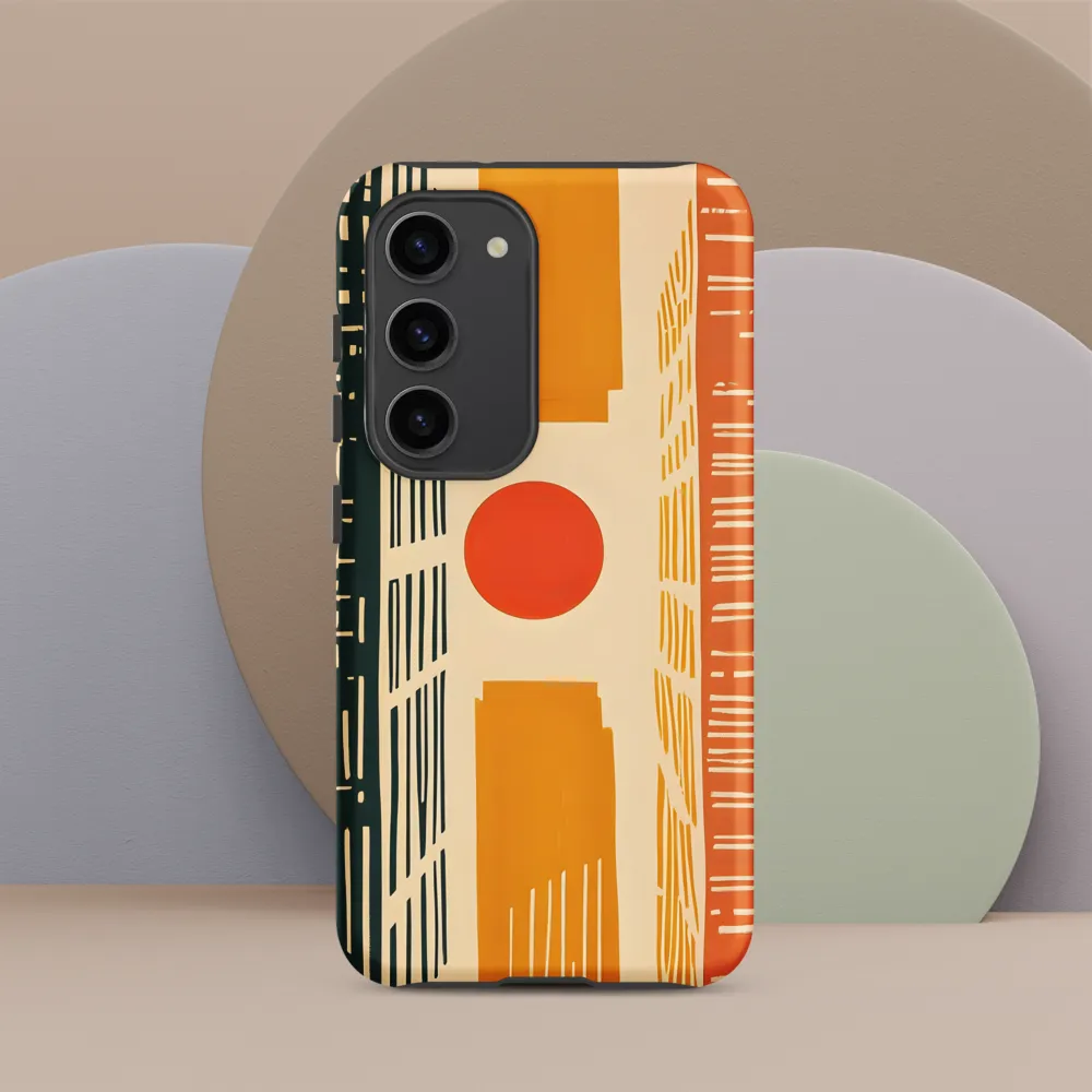 Urban Harmony: A Geometric Sunrise