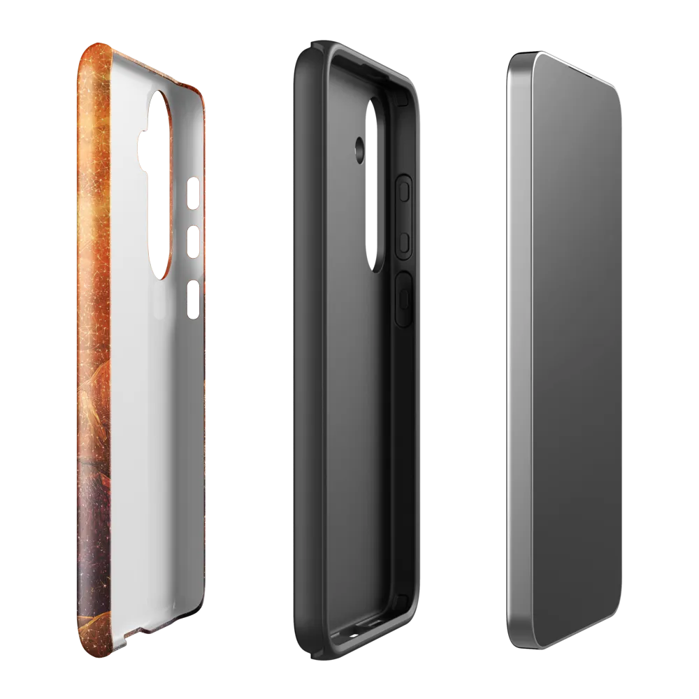 Journey to the Celestial: An Astronaut's Reflection | Phone Case |  S24 Plus | Tough Case | Glossy