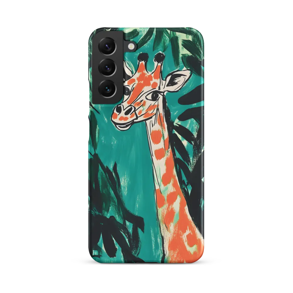 Curious Giraffe in Lush Greenery | Phone Case |  S22 Plus | Snap Case | Matte
