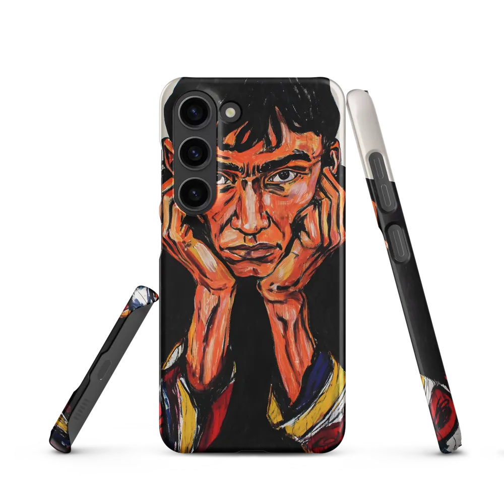 Contemplative Intensity: An Expressionist Portrait