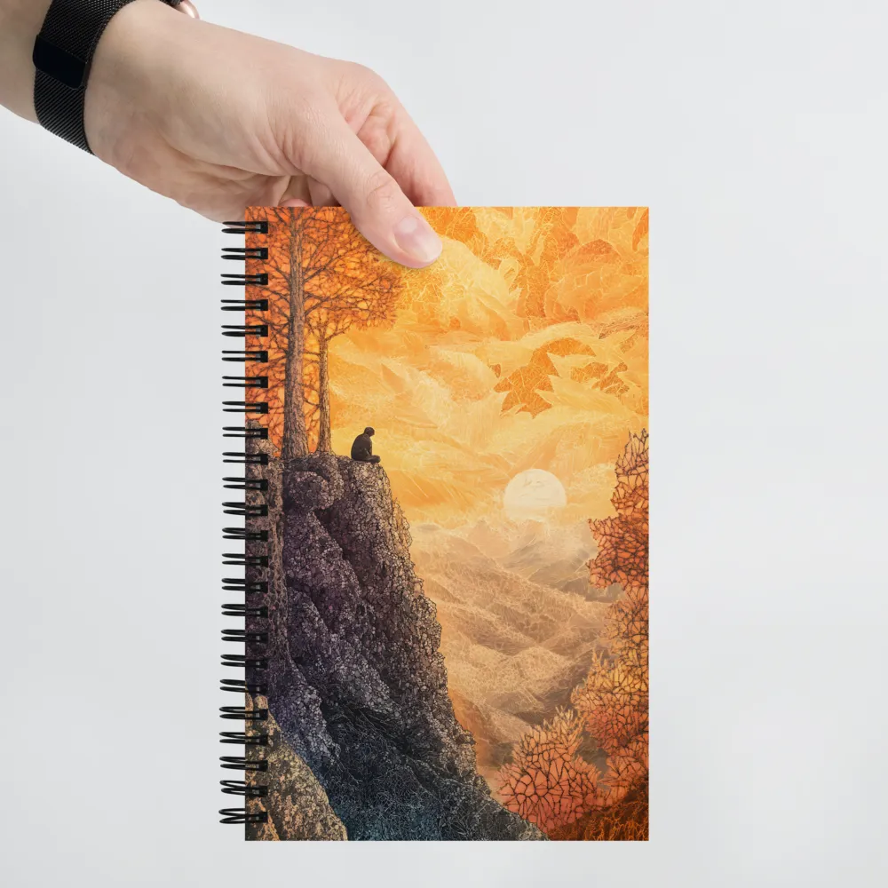 Solitude at Sunset | Spiral Notebook