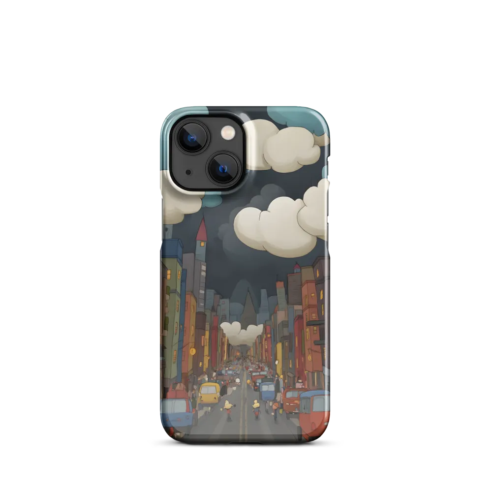 Urban Symphony: A City Awakens at Dusk | Phone Case |  13 Mini | Snap Case | Glossy