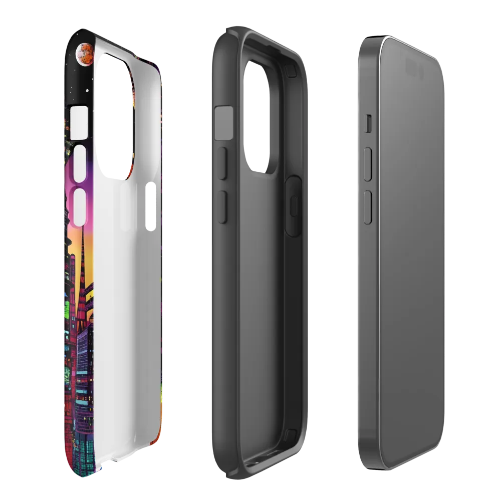 Futuristic Cityscape at Dusk | Phone Case |  14 Pro | Tough Case | Matte