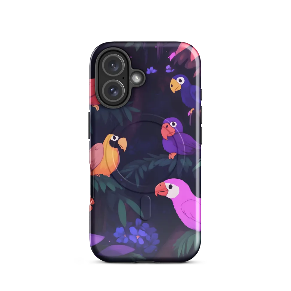 Tropical Parrot Playground | Phone Case |  16 | MagSafe® Tough Case | Glossy