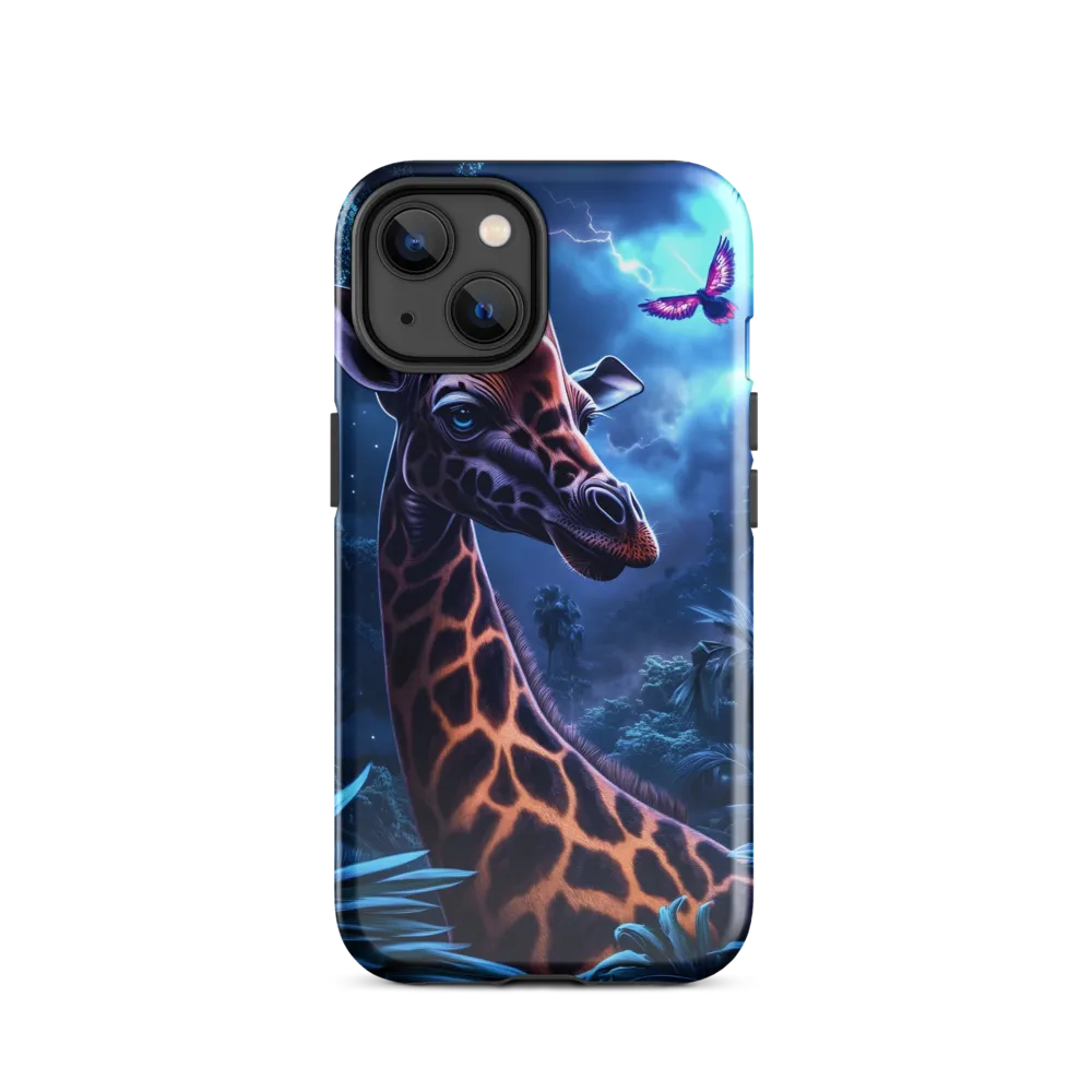 Mystical Giraffe in Twilight Jungle