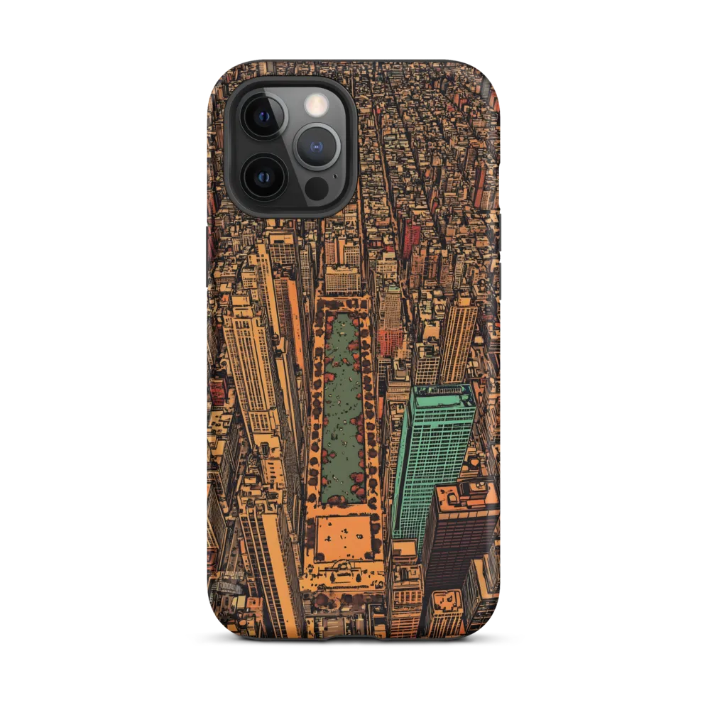 Urban Oasis: Aerial View of City Life