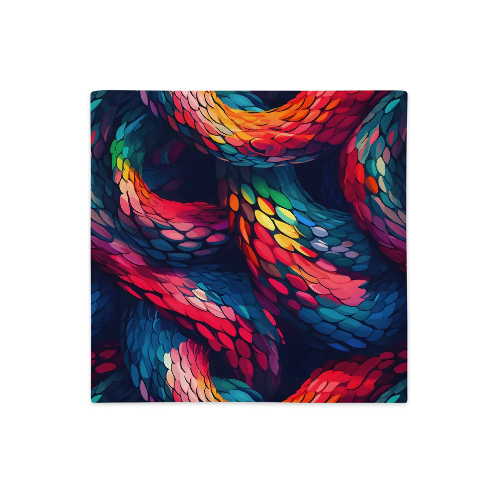 Serpentine Harmony | Pillow Case | 18″×18″