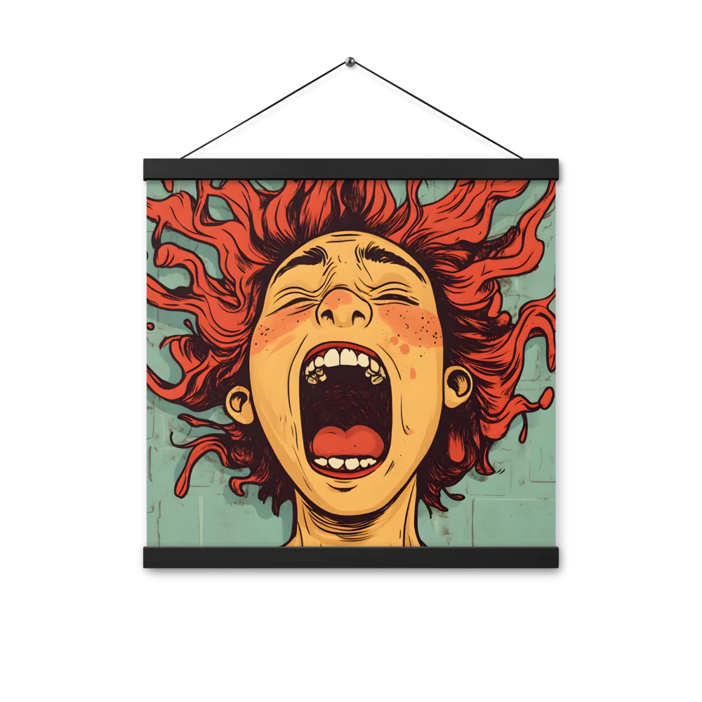 Fury Unleashed | Poster With Black Wood Hanger | 16″×16″
