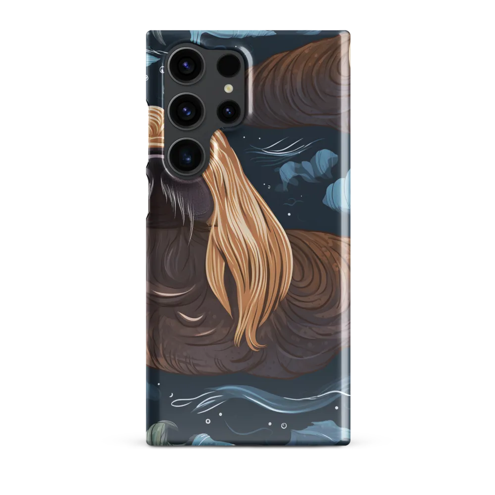 Whimsical Walruses in Deep Blue