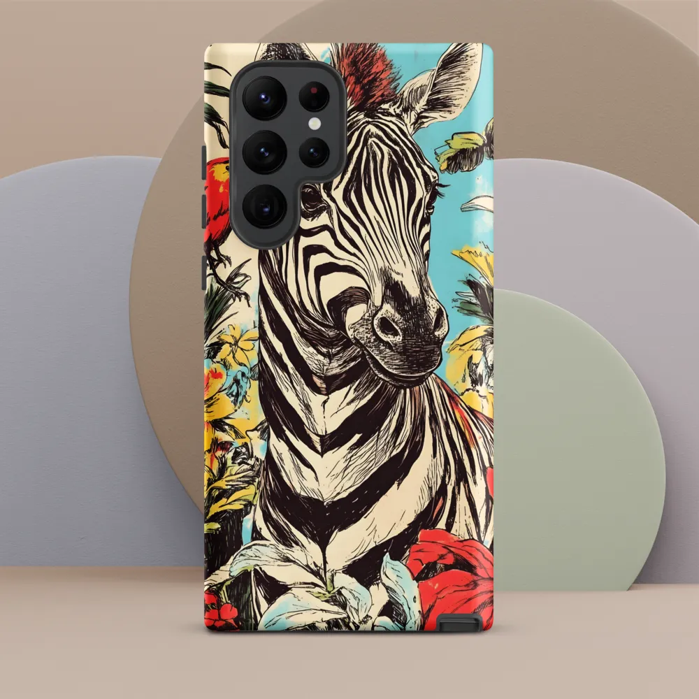 Zebra in Tropical Reverie