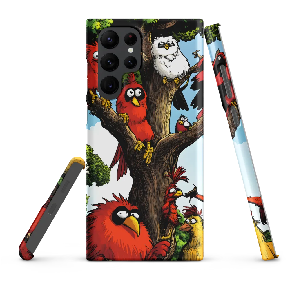 Whimsical Avian Gathering