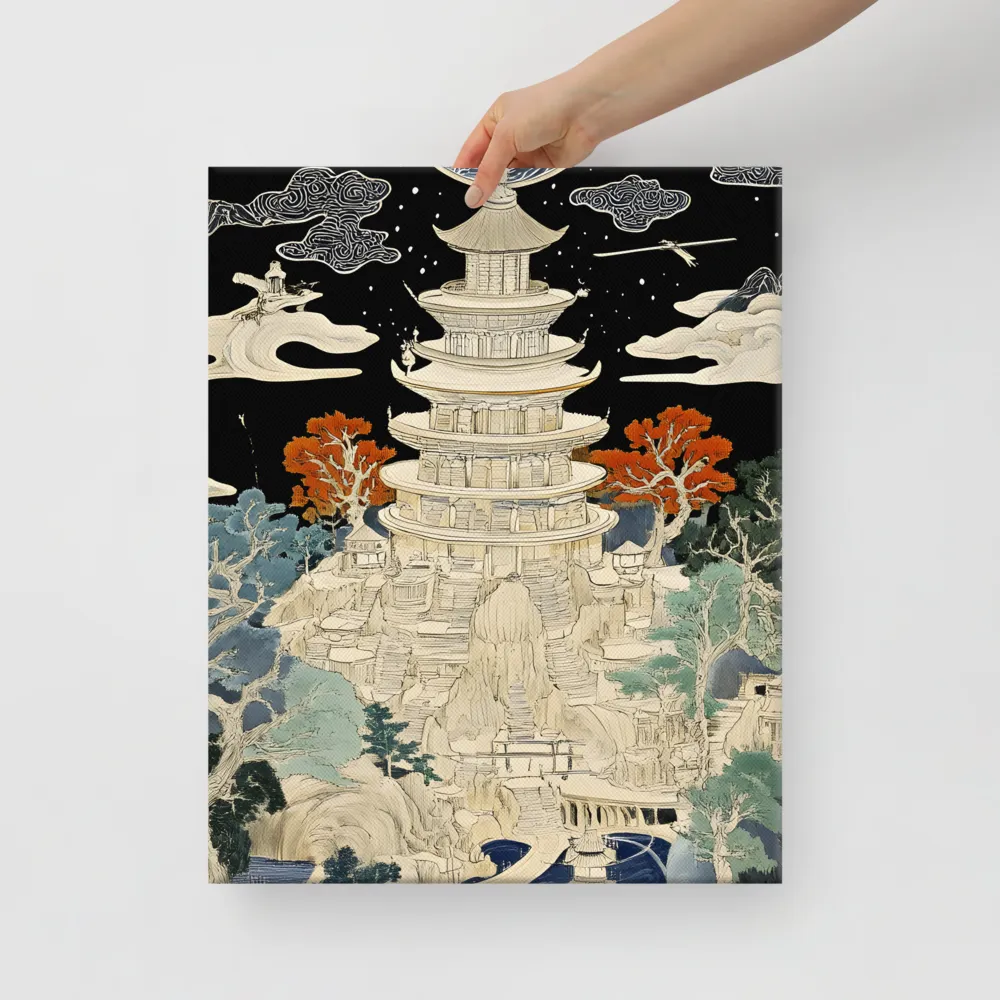 Whispers of the Pagoda | Canvas | 16″×20″
