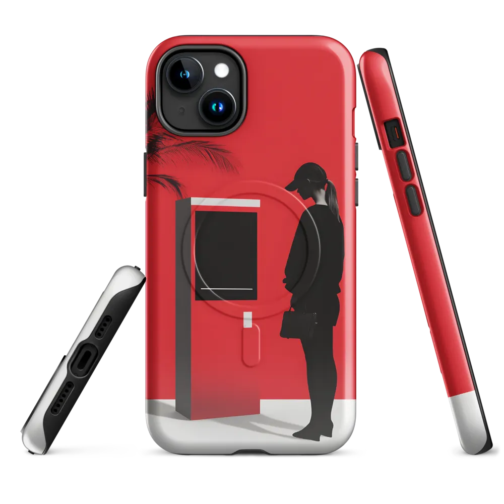 Contemplation in Red | Phone Case |  15 Plus | MagSafe® Tough Case | Glossy