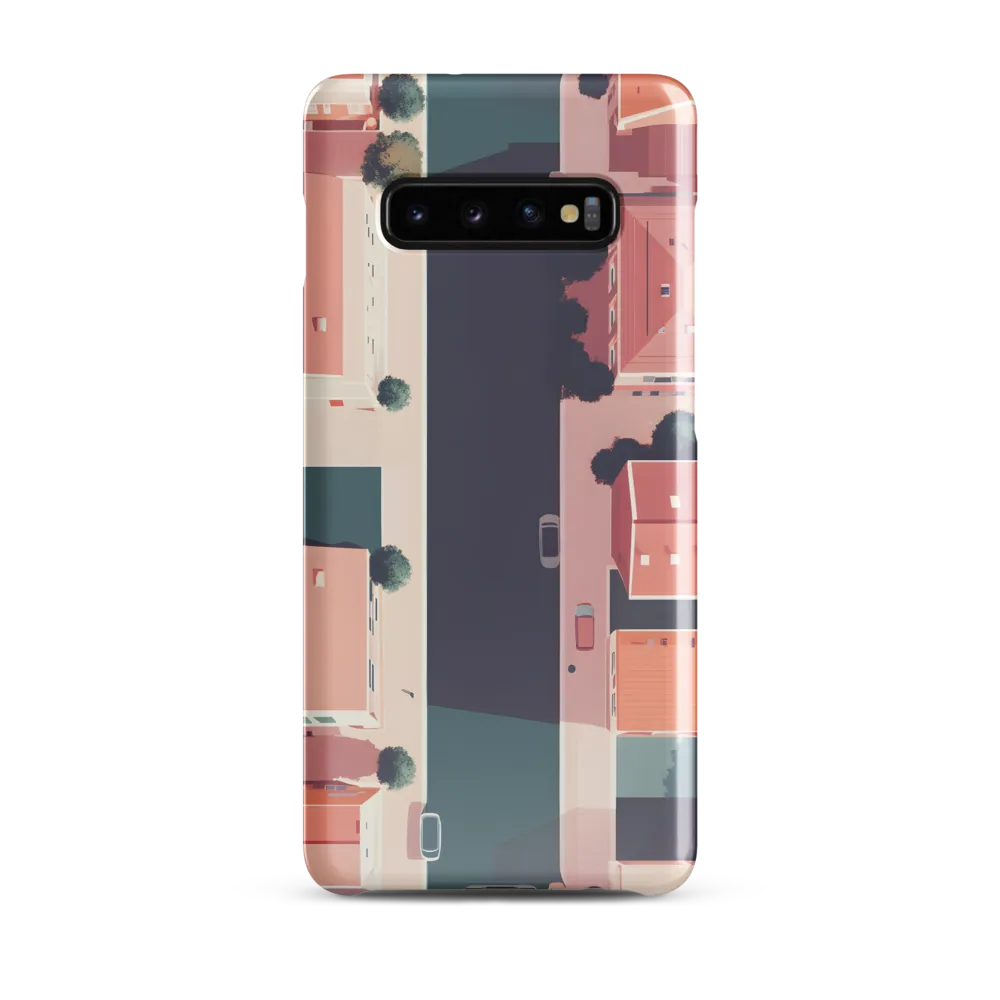 Aerial Serenity: The Tranquil Urban Landscape | Phone Case |  S10 Plus | Snap Case | Glossy